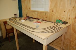 Spur N: Anlage im Bau 1